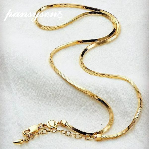 chains pansysen 925 sterling silver choker necklace female clavicle 18k gold color snake necklaces for women men fine jewelry
chains pansysen 925 sterling silver choker necklace female clavicle 18k gold color snake necklaces for women men fine jewelry