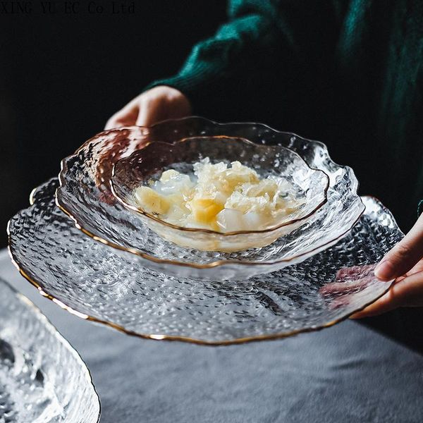 dishes & plates golden edge hammer pattern japanese round glass dessert salad bowl fruit plate transparent breakfast home nordic
dishes & plates golden edge hammer pattern japanese round glass dessert salad bowl fruit plate transparent breakfast home nordic