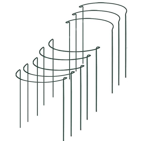 pack half round garden plant support ring hoop, sturdy metal stakes, cage for plants other supplies
pack half round garden plant support ring hoop, sturdy metal stakes, cage for plants other supplies