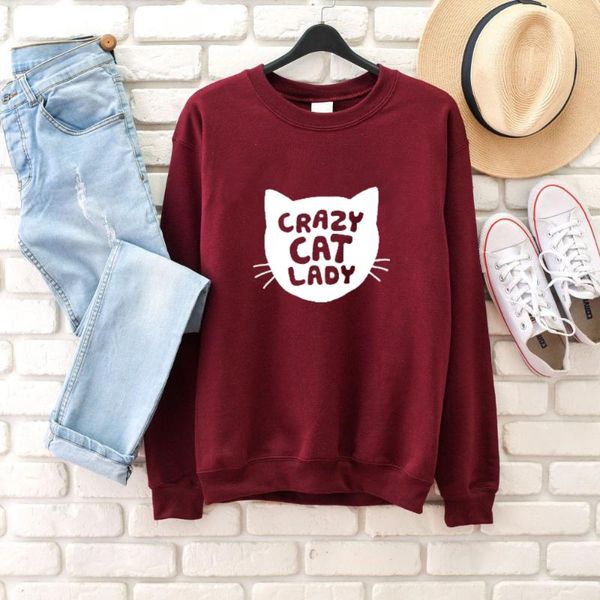 women's hoodies & sweatshirts crazy cat lady sweatshirt women fashion graphic hipster grunge tumblr pullovers young art m561, Black
women's hoodies & sweatshirts crazy cat lady sweatshirt women fashion graphic hipster grunge tumblr pullovers young art m561, Black