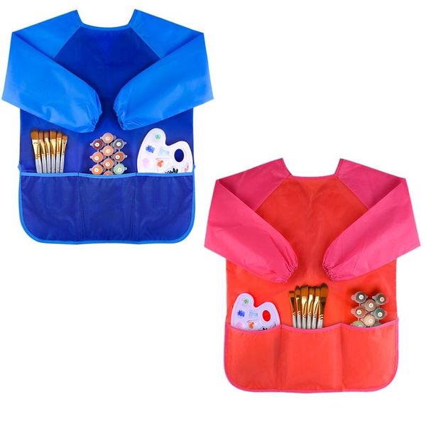 aprons waterproof children's drawing blouse art apron machine washable with 3 spacious pockets
aprons waterproof children's drawing blouse art apron machine washable with 3 spacious pockets