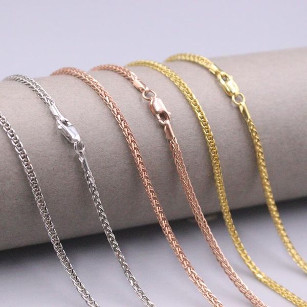 chains au750 real 18k yellow gold chain neckalce for women 2.0mmw wheat necklace 18'l jewelry gift, Silver
chains au750 real 18k yellow gold chain neckalce for women 2.0mmw wheat necklace 18'l jewelry gift, Silver