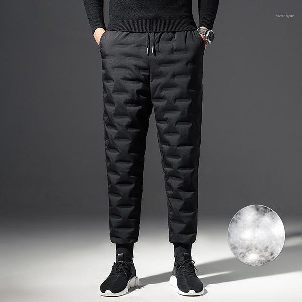 90% white duck down winter outdoor pants man thick windproof warm hiking elastic waist scratchproof camping trousers men's, Black
90% white duck down winter outdoor pants man thick windproof warm hiking elastic waist scratchproof camping trousers men's, Black