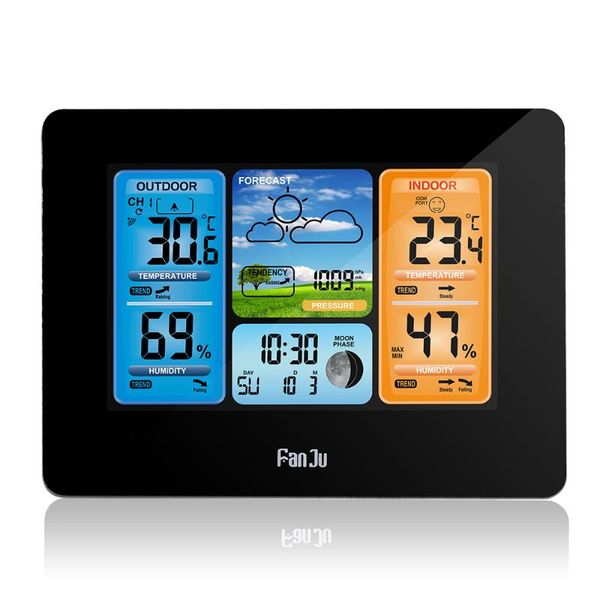 desk & table clocks fanju digital alarm clock hygrometer weather station forecast temperature wall with wireless sensor
desk & table clocks fanju digital alarm clock hygrometer weather station forecast temperature wall with wireless sensor