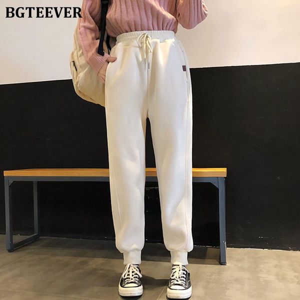 women's pants & capris bgteever streetwear high waist lace-up women harem winter 2021 thicken velvet pockets loose warm female casual s, Black;white
women's pants & capris bgteever streetwear high waist lace-up women harem winter 2021 thicken velvet pockets loose warm female casual s, Black;white