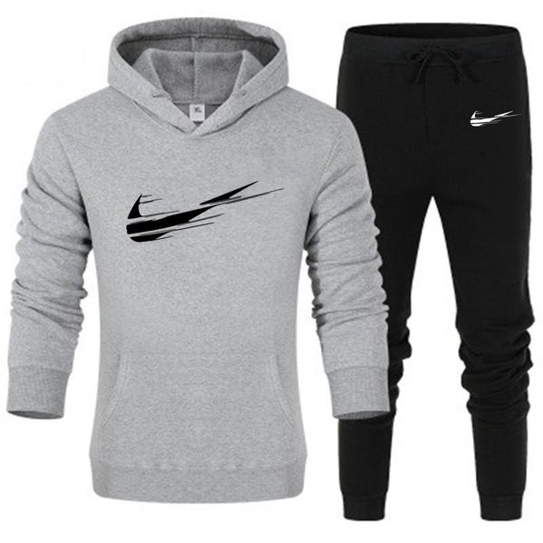 men's tracksuits 2021 tracksuit cotton leisure sports winter sweater oversized hoodie+sweatpants male fine clothes hoodies, Gray
men's tracksuits 2021 tracksuit cotton leisure sports winter sweater oversized hoodie+sweatpants male fine clothes hoodies, Gray