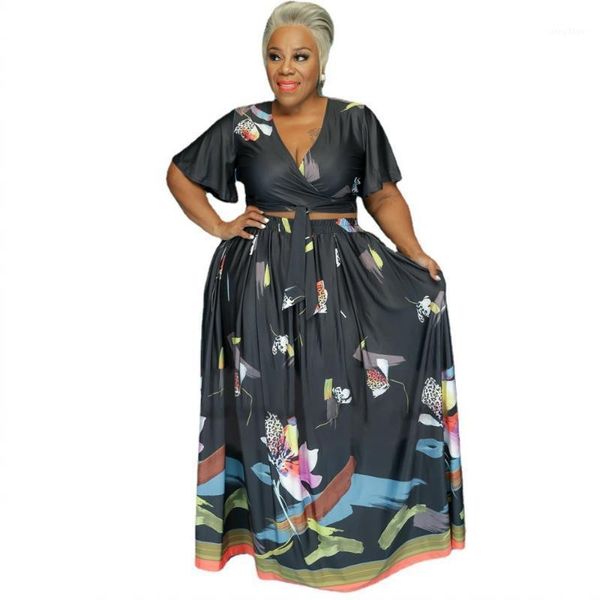plus size tracksuits 4xl 5xl women's clothing 2 piece set flower print bodycon and long maxi skirts big 3xl matching sets, Black
plus size tracksuits 4xl 5xl women's clothing 2 piece set flower print bodycon and long maxi skirts big 3xl matching sets, Black