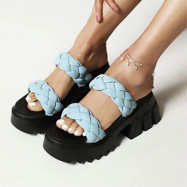 sandals sianie tianie open toe hand weaved platform chunky wedges heels double band strap womens blue punk goth mules slides, Black
sandals sianie tianie open toe hand weaved platform chunky wedges heels double band strap womens blue punk goth mules slides, Black