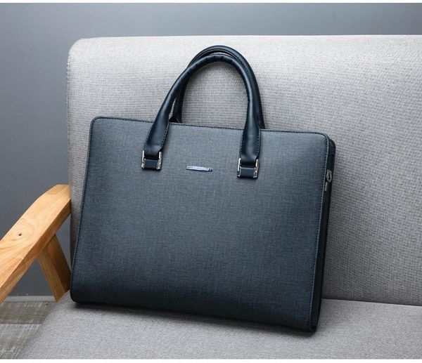 briefcases trend men's belt bag leather office soft wear and scratch resistant for men computer
briefcases trend men's belt bag leather office soft wear and scratch resistant for men computer