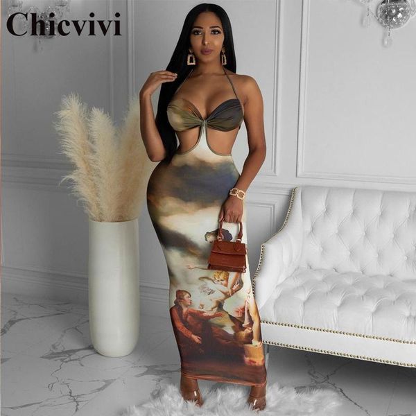 halter printed women dress backless bandage bodycon party long club casual dresses, Black;gray
halter printed women dress backless bandage bodycon party long club casual dresses, Black;gray