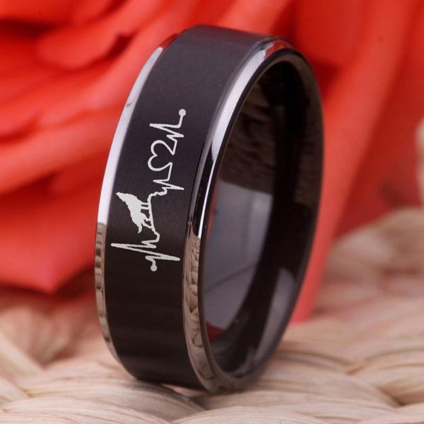 cluster rings wolf with heart beat ring tungsten men's lonely howling wedding engagement anniversary gift, Golden;silver
cluster rings wolf with heart beat ring tungsten men's lonely howling wedding engagement anniversary gift, Golden;silver