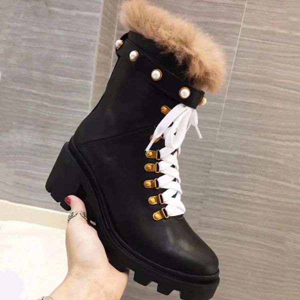 boots jewelry design leather platform women pearl beads fur thick heel botas mujer bottom women41, Black
boots jewelry design leather platform women pearl beads fur thick heel botas mujer bottom women41, Black