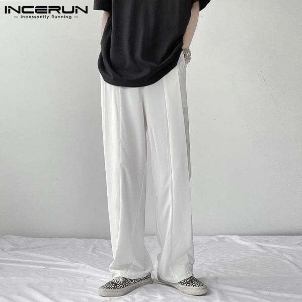 men's pants fashion men straight joggers button solid color pockets casual trousers 2021 streetwear pantalones hombre s-5xl incerun, Black
men's pants fashion men straight joggers button solid color pockets casual trousers 2021 streetwear pantalones hombre s-5xl incerun, Black