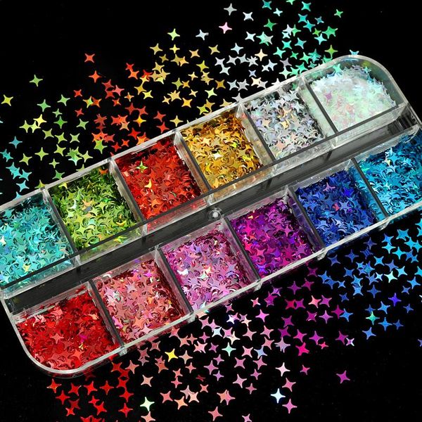 nail art decorations holographic four-pointed star shaped sequins for manicure design accessories laser glitter flakes paillette, Silver;gold
nail art decorations holographic four-pointed star shaped sequins for manicure design accessories laser glitter flakes paillette, Silver;gold