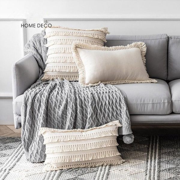 cushion/decorative pillow handmade bohemian solid color cotton linen cushion cover tassel square round rectangle pillowcase fringe
cushion/decorative pillow handmade bohemian solid color cotton linen cushion cover tassel square round rectangle pillowcase fringe