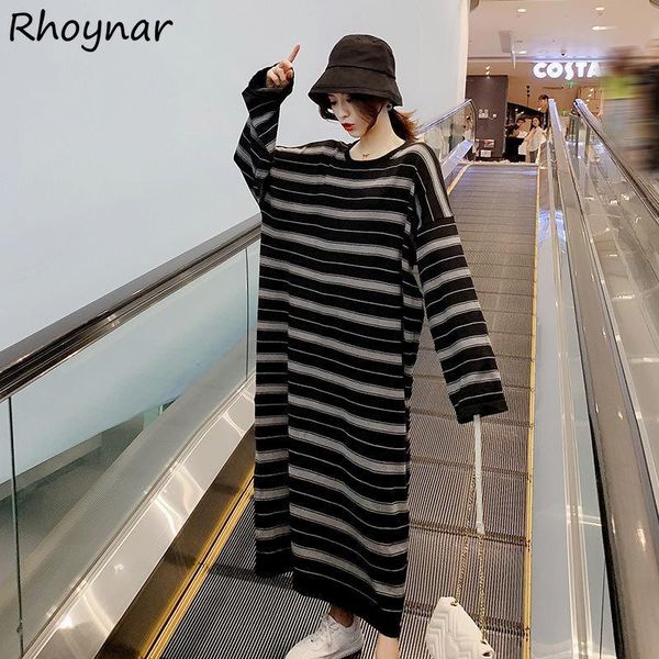 casual dresses maternity dress women ankle-length loose striped knit harajuku fashion basic o-neck lazy friends long sleeve comfortable, Black;gray
casual dresses maternity dress women ankle-length loose striped knit harajuku fashion basic o-neck lazy friends long sleeve comfortable, Black;gray