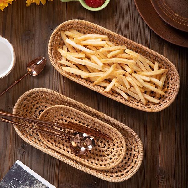storage baskets hand-woven rattan bread tray fruit basket breakfast serving trays oval tea snack plate cutlery home decoration
storage baskets hand-woven rattan bread tray fruit basket breakfast serving trays oval tea snack plate cutlery home decoration