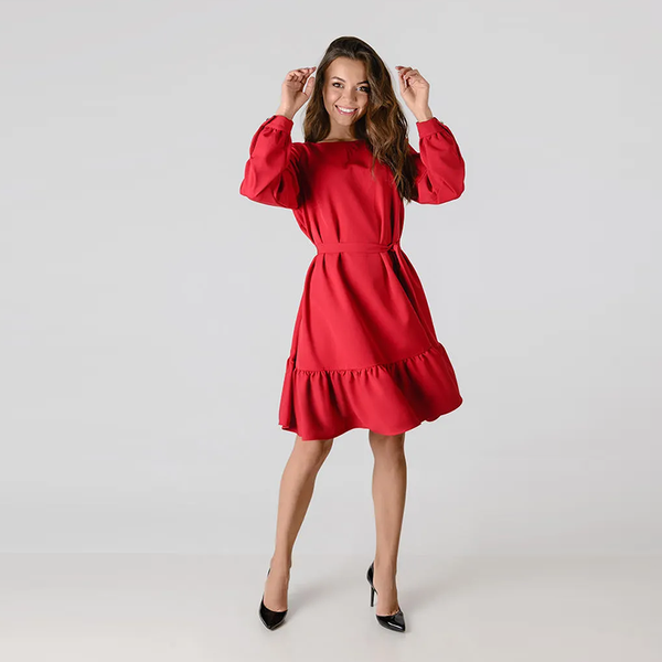 casual dresses women lantern sleeve ruffle dress o neck solid a line sashes 2021 autumn winter mini party vintage fashion, Black;gray
casual dresses women lantern sleeve ruffle dress o neck solid a line sashes 2021 autumn winter mini party vintage fashion, Black;gray
