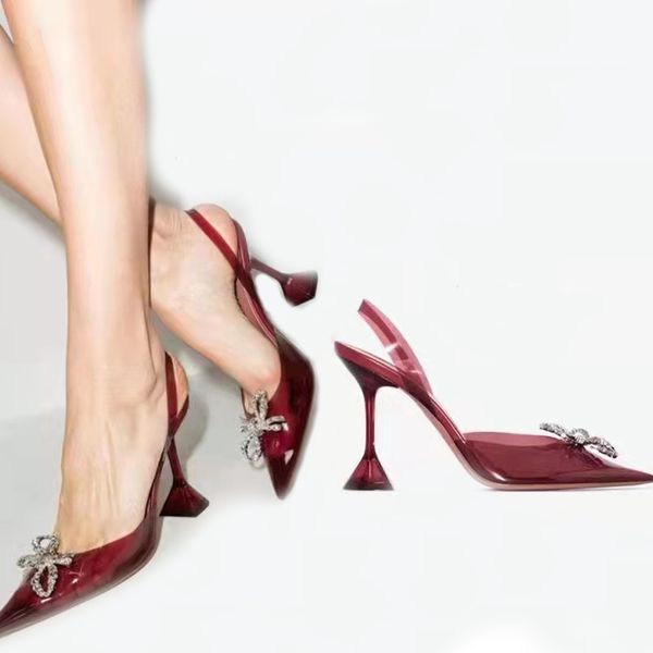 fashion dress shoes designer transparent pvc bowtie crystal buckle decoration womens heeled shoe quality genuine leather sole 10cm heels san, Black
fashion dress shoes designer transparent pvc bowtie crystal buckle decoration womens heeled shoe quality genuine leather sole 10cm heels san, Black