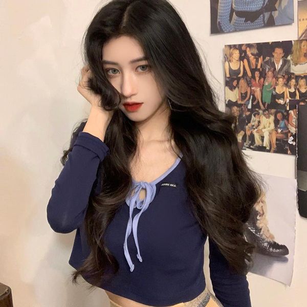 celebrity long sleeve t-shirt ins super fire cultivate morality short one bind the jacket that show hilum. 2802 women's, White
celebrity long sleeve t-shirt ins super fire cultivate morality short one bind the jacket that show hilum. 2802 women's, White