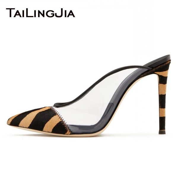 dress shoes pointed toe clear pvc stiletto high heel mules party pumps footwear ladies heeled faux horse hair large size zebra 2021, Black
dress shoes pointed toe clear pvc stiletto high heel mules party pumps footwear ladies heeled faux horse hair large size zebra 2021, Black