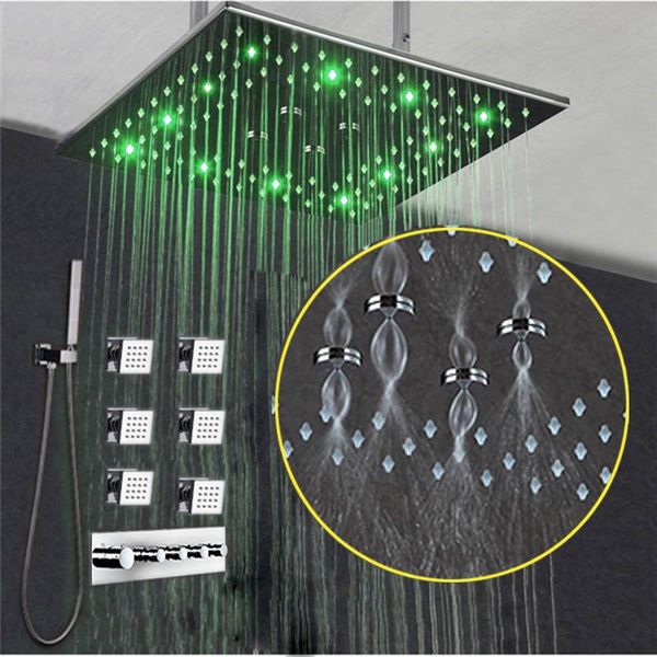 multifunction thermostatic mixer valve led shower set 16 inch rainfall bubble mist bathroom shower faucet mirror body jet
multifunction thermostatic mixer valve led shower set 16 inch rainfall bubble mist bathroom shower faucet mirror body jet