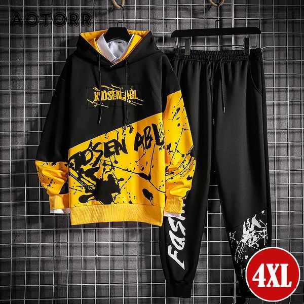 men's tracksuits tracksuit men fashion 2 piece set patchwork long sleeve hoodie hip hop pieces mens korean style outfits streetwear 4xl, Gray
men's tracksuits tracksuit men fashion 2 piece set patchwork long sleeve hoodie hip hop pieces mens korean style outfits streetwear 4xl, Gray