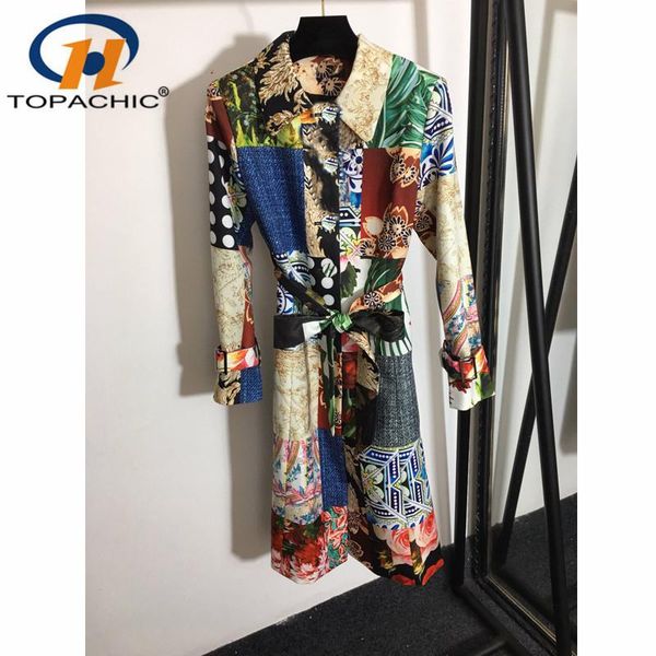early spring fashion high end vintage print ribbon collect waist long sleeve mid-length lapel trench women women's coats, Tan;black
early spring fashion high end vintage print ribbon collect waist long sleeve mid-length lapel trench women women's coats, Tan;black