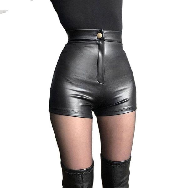 women's shorts black pu leather high waist buttocks bottomed elastic tight ultra dj pole dance, White;black
women's shorts black pu leather high waist buttocks bottomed elastic tight ultra dj pole dance, White;black