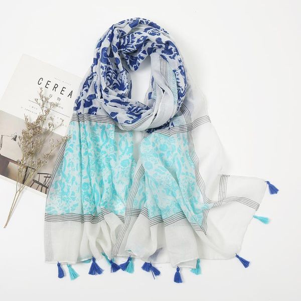 scarves fashion printed striped tassel scarf cotton shawl women muslim hijab long wrap spring, Blue;gray
scarves fashion printed striped tassel scarf cotton shawl women muslim hijab long wrap spring, Blue;gray