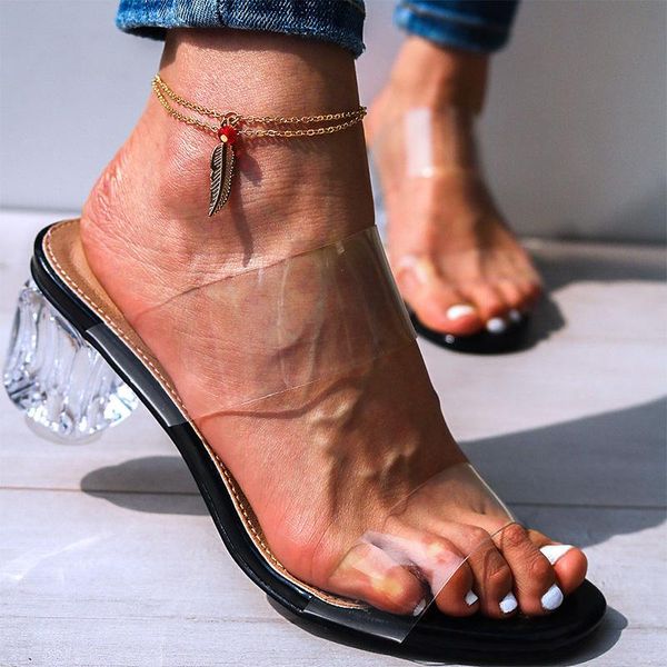 slippers women woman transparent mules female high heels slides 2021 summer ladies casual comfortable women's footwear plus size, Black
slippers women woman transparent mules female high heels slides 2021 summer ladies casual comfortable women's footwear plus size, Black