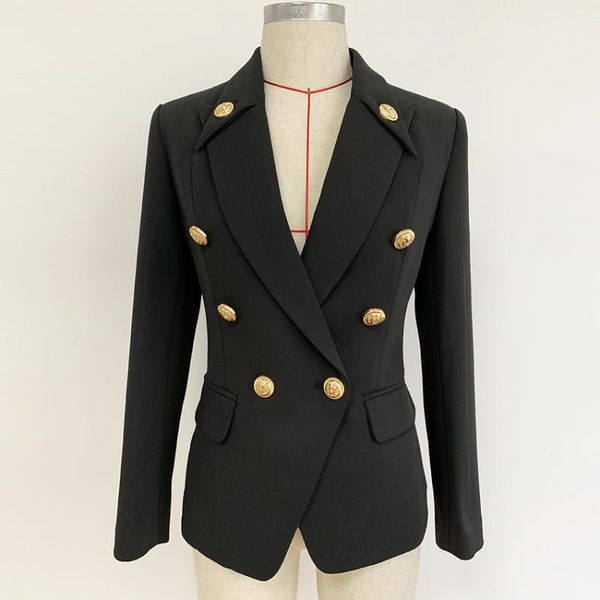 women's suits & blazers est 2021 designer blazer women's collar buttons double breasted metal outer wear, White;black
women's suits & blazers est 2021 designer blazer women's collar buttons double breasted metal outer wear, White;black