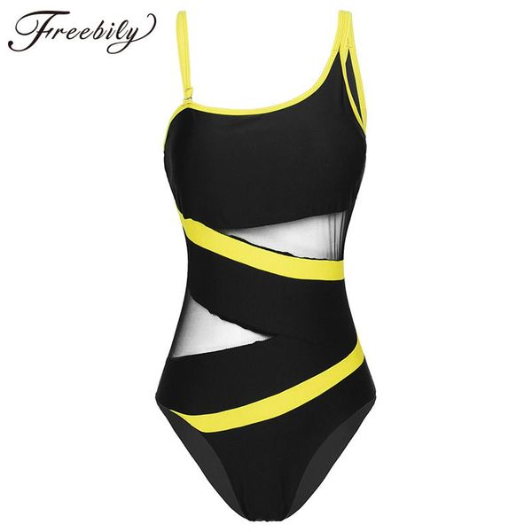 one-piece suits one shoulder piece swimsuit fashion off mesh patchwork padded push up swimwear bodysuit bathing suit monokini
one-piece suits one shoulder piece swimsuit fashion off mesh patchwork padded push up swimwear bodysuit bathing suit monokini