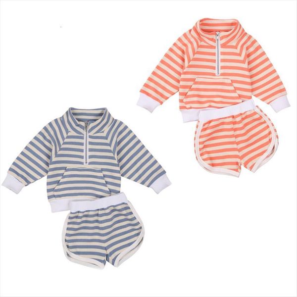 0 5y fashion kids girls clothes sets striped print long sleeve zipper turtleneck pocket sweatshirt pants 2pcs, White
0 5y fashion kids girls clothes sets striped print long sleeve zipper turtleneck pocket sweatshirt pants 2pcs, White