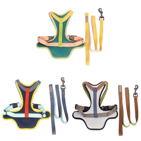pet dog harness vest adjustable soft breathable reflective safe walking leash collars & leashes
pet dog harness vest adjustable soft breathable reflective safe walking leash collars & leashes