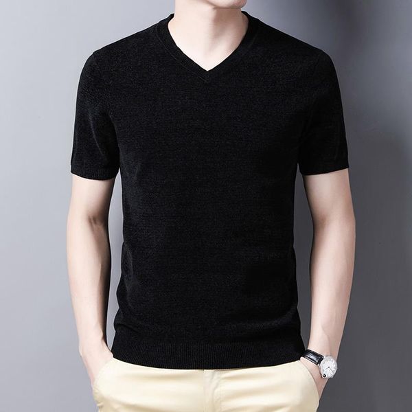 men's t-shirts 2021 autumn and winter v-neck solid color knit short-sleeved t shirt men bottoming 2078, White;black
men's t-shirts 2021 autumn and winter v-neck solid color knit short-sleeved t shirt men bottoming 2078, White;black