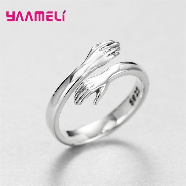 cluster rings novelty love hug charms open band adjustable ring for men women 925 sterling silver couple lover dating jewelry, Golden;silver
cluster rings novelty love hug charms open band adjustable ring for men women 925 sterling silver couple lover dating jewelry, Golden;silver