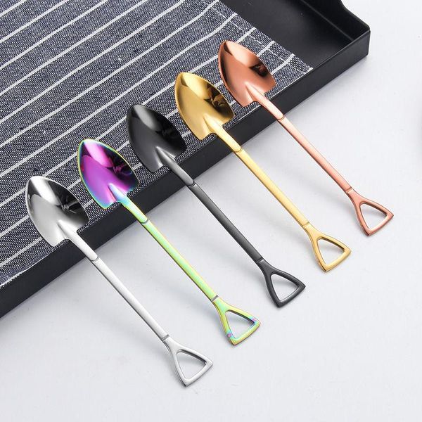 spoons 1pcs stainless steel teaspoon dessert fork mini scoop-shaped coffee sugar spoon ice cream
spoons 1pcs stainless steel teaspoon dessert fork mini scoop-shaped coffee sugar spoon ice cream