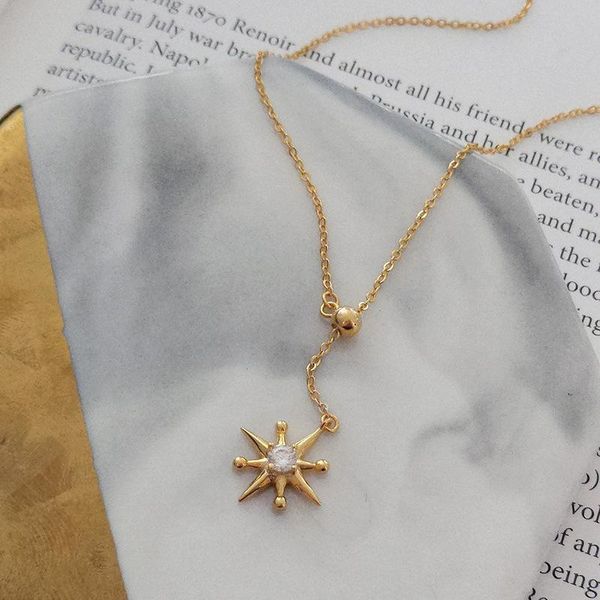 chains jewelry s925 sterling silver temperament diamond-studded eight-pointed star necklace adjustable sweater chain short
chains jewelry s925 sterling silver temperament diamond-studded eight-pointed star necklace adjustable sweater chain short