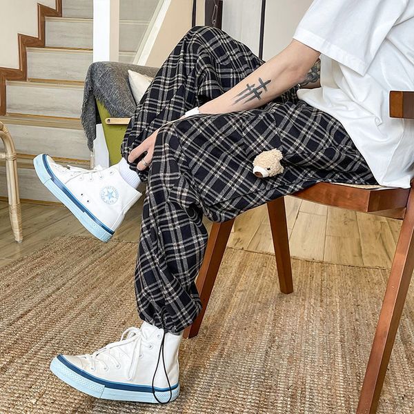 men's pants lattice printing casual hip hop style straight fashion homme joggers sweatpants streetwear trousers s-2xl 53t6, Black
men's pants lattice printing casual hip hop style straight fashion homme joggers sweatpants streetwear trousers s-2xl 53t6, Black