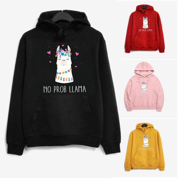 women's hoodies & sweatshirts cute alpaca printed women fleece long sleeve loose sweatshirt with hat girls hoodie pullovers winter, Black
women's hoodies & sweatshirts cute alpaca printed women fleece long sleeve loose sweatshirt with hat girls hoodie pullovers winter, Black