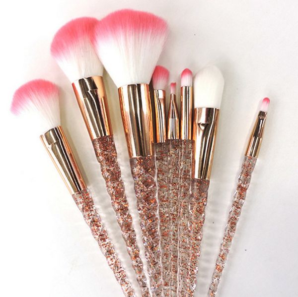 20sets 8pcs/set crystal unicorn brush makeup brush set eyebrow brush rose golden portable brushes brocha de maquillaje
20sets 8pcs/set crystal unicorn brush makeup brush set eyebrow brush rose golden portable brushes brocha de maquillaje