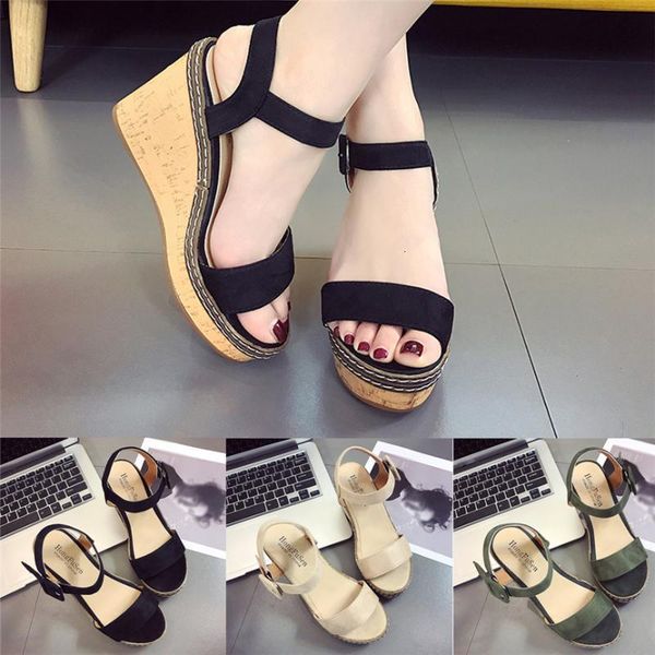 sandals latest women shoes fish mouth platform high heels wedge buckle slope outdoor&indoor 30** as8k, Black
sandals latest women shoes fish mouth platform high heels wedge buckle slope outdoor&indoor 30** as8k, Black