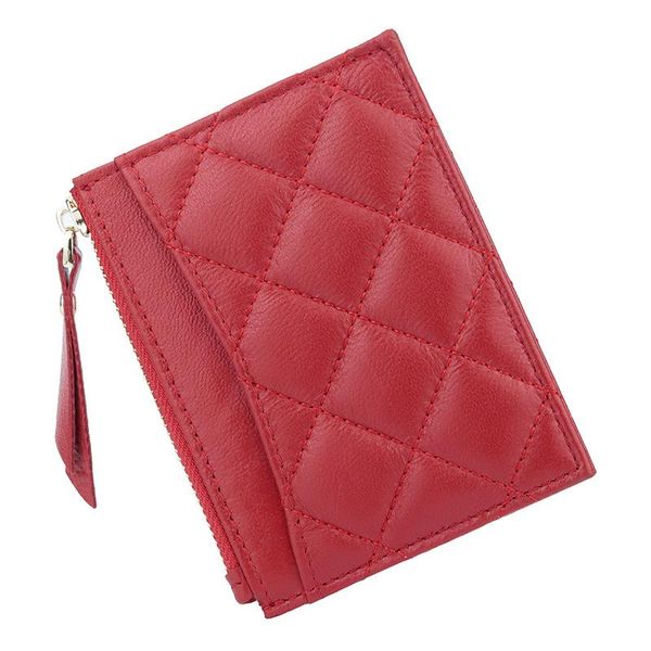 wallets first layer sheepskin womens and purses fashion genuine leather money bag coin card holder carteras cuzdan, Red;black 
wallets first layer sheepskin womens and purses fashion genuine leather money bag coin card holder carteras cuzdan, Red;black