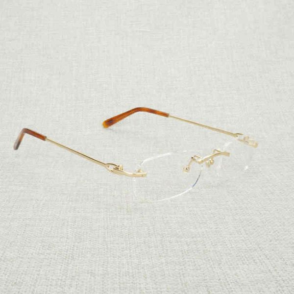 2022 factory wholesale luxury rimless clear frame men square eyeglasses for computer reading oculos gafas for beaching driving 011n vr3l, White;black
2022 factory wholesale luxury rimless clear frame men square eyeglasses for computer reading oculos gafas for beaching driving 011n vr3l, White;black