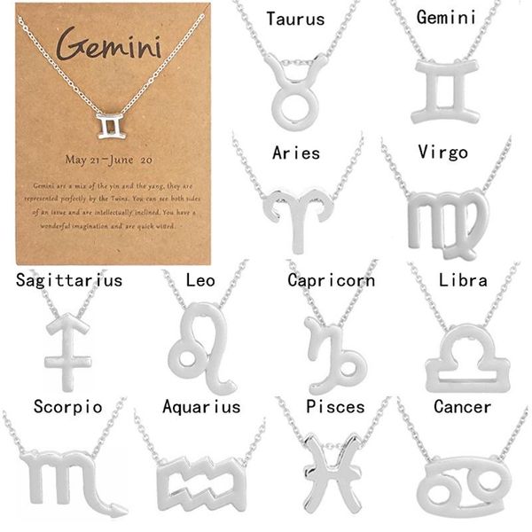 pendant necklaces stainless steel chain twelve constellation clavicle vacuum color preserving plating titanium necklace, Silver
pendant necklaces stainless steel chain twelve constellation clavicle vacuum color preserving plating titanium necklace, Silver