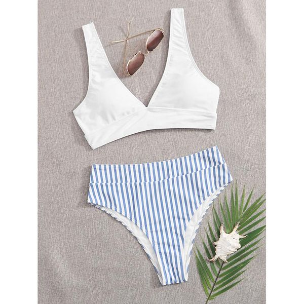 women's swimwear bikini 2021 striped print swimsuit women push up set brazilian bathing suit summer beach wear bodysuit #g3, White;black
women's swimwear bikini 2021 striped print swimsuit women push up set brazilian bathing suit summer beach wear bodysuit #g3, White;black