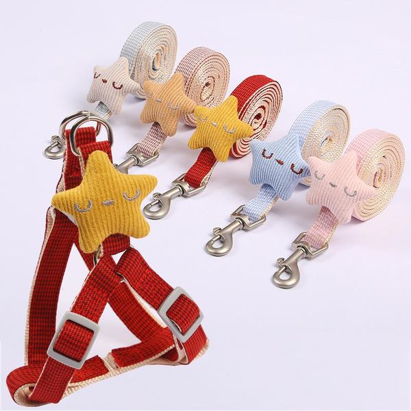 cat collars & leads pet rope leash five-pointed star doll flat adjustable traction chest vest harness cotton dog supplies
cat collars & leads pet rope leash five-pointed star doll flat adjustable traction chest vest harness cotton dog supplies