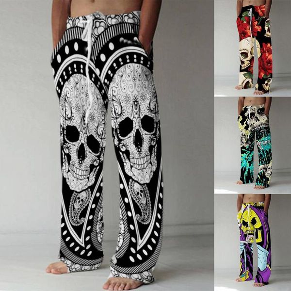 men's pants man skull print high waist loose pant 2021 summer fall jogger mens clothing sports fitness drawsting bottoms trousers, Black
men's pants man skull print high waist loose pant 2021 summer fall jogger mens clothing sports fitness drawsting bottoms trousers, Black