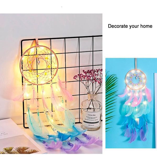 decorative objects & figurines dream catcher led handmade dreamcatcher feathers night light catchers wall hanging home room decoration baby
decorative objects & figurines dream catcher led handmade dreamcatcher feathers night light catchers wall hanging home room decoration baby